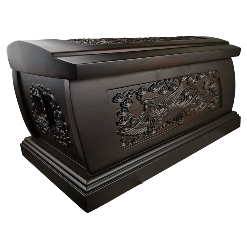 49cm龙凤棺【30年的老厂家厂价销售】黑檀木大号棺材寿材男女可用