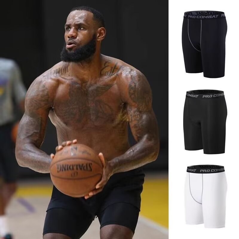 Sweat-Absorbent High-Elasticity Athletic Compression Shorts for Men, Suitable for Track and Field, Basketball, Soccer, and Running Training Sweat-Absorbent High-Elasticity Athletic Compression Shorts for Men, Suitable for Track and Field, Basketball, Soccer, and Running Training