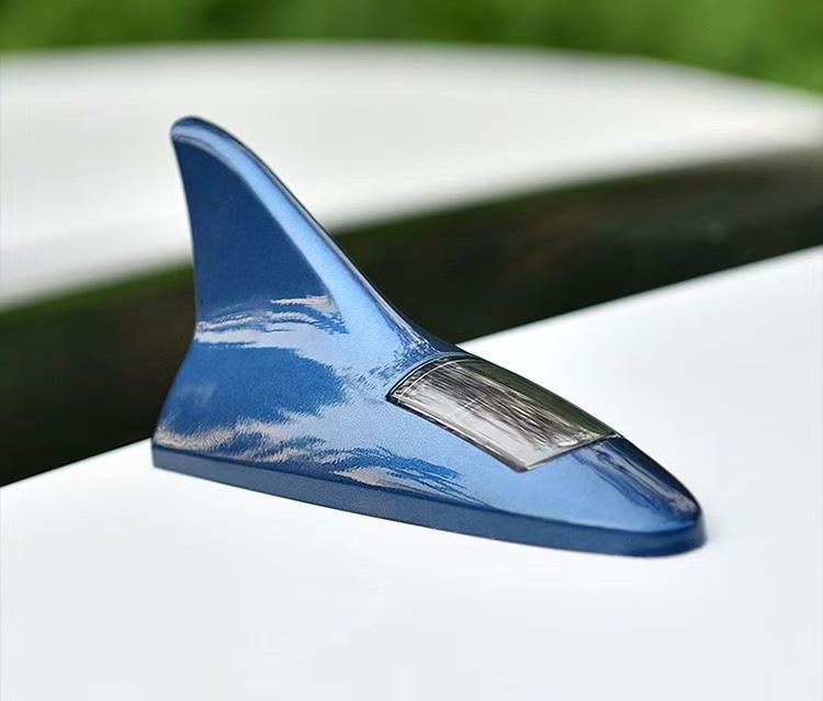 Car Shark Fin Decorative Light Car Antenna Modification Light Special Practical Led 8 Lights Car Roof Supplies Tail Fin
