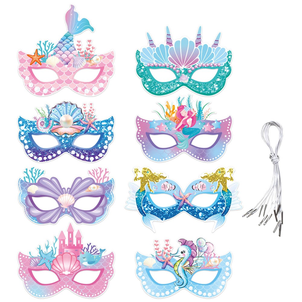 Nuevas decoraciones para fiestas de cumpleaños de sirena, pancarta de cumpleaños con temática de sirena, guirnalda de fondo para cumpleaños infantiles. image 17