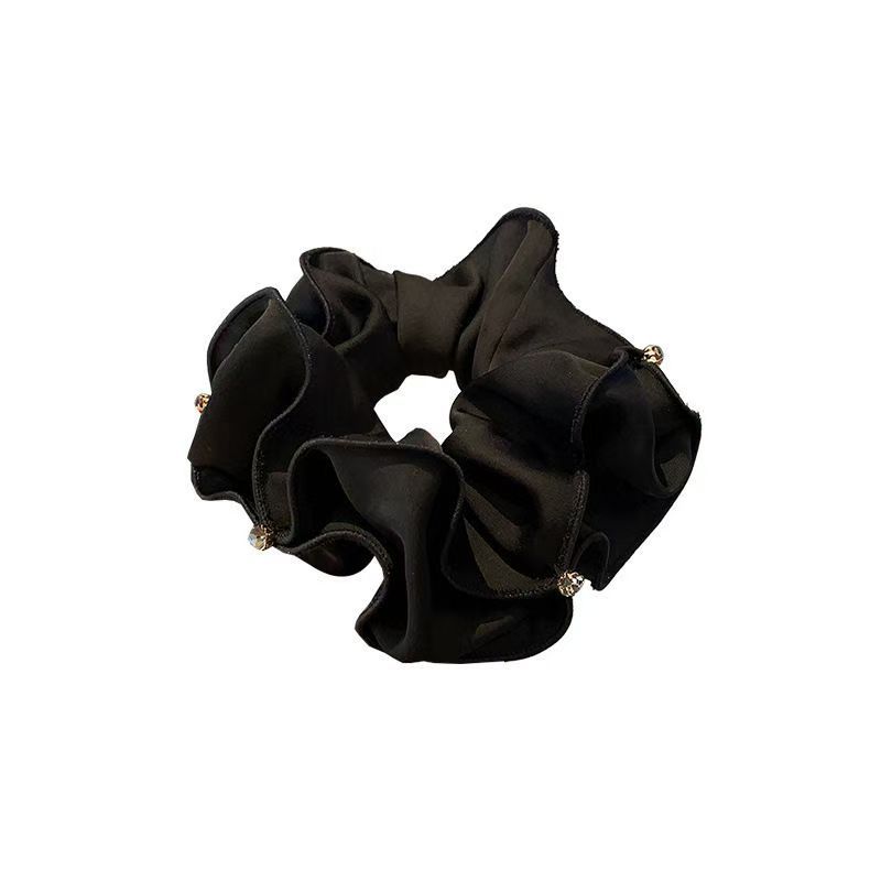 Élastique à cheveux élégant avec strass pour queue de cheval_voghion.com
