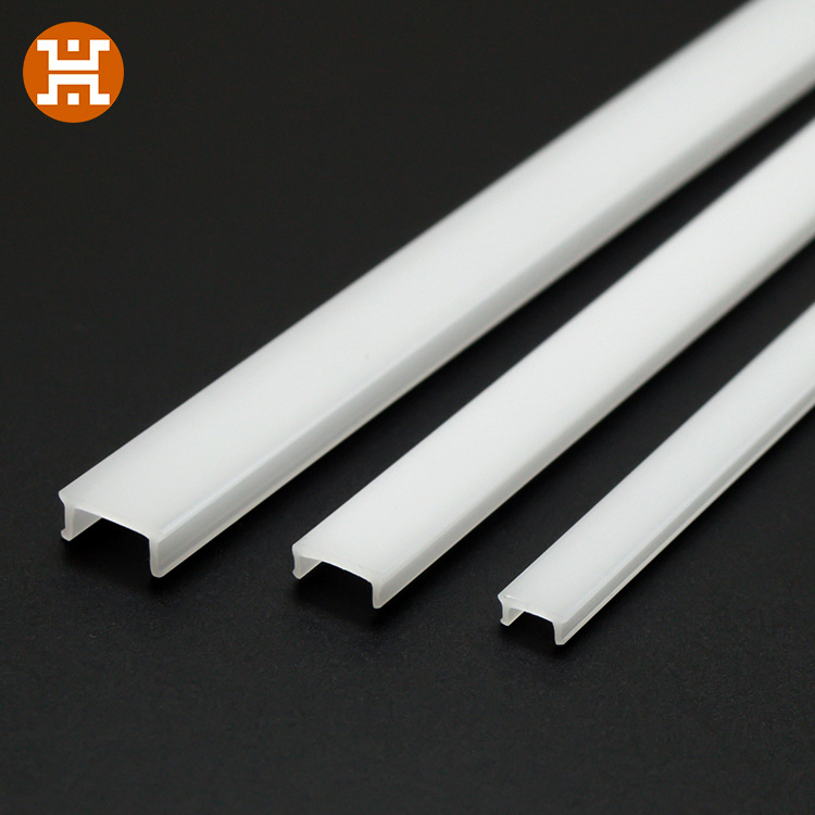 工厂直供pc塑料型材多规格灯罩led灯罩长条线形塑料灯罩挤出型材