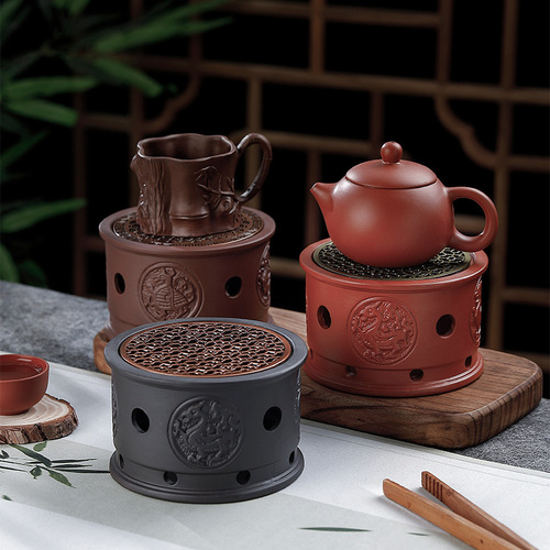 Slow-paced life tea warmer retro style warm tea stove around the stove for tea making atmosphere tea stove warm tea candle heating stove