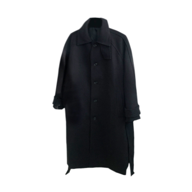 ASCLO Otoño e Invierno engrosada abrigo de lana estilo Coreano versátil de moda nueva cazadora suelta perezoso abrigo de lana de los hombres