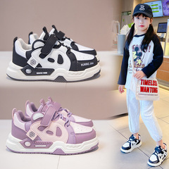 魔術貼款運動鞋兒童戶外休閒板鞋時尚百搭女童鞋子春季新款熊貓潮