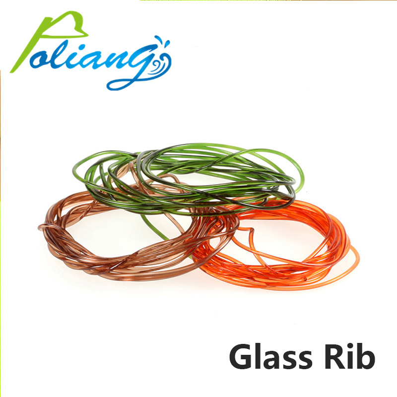厂家直销 飞蝇绑制材料 若虫躯体彩胶线弹力水晶线 Glass Rib