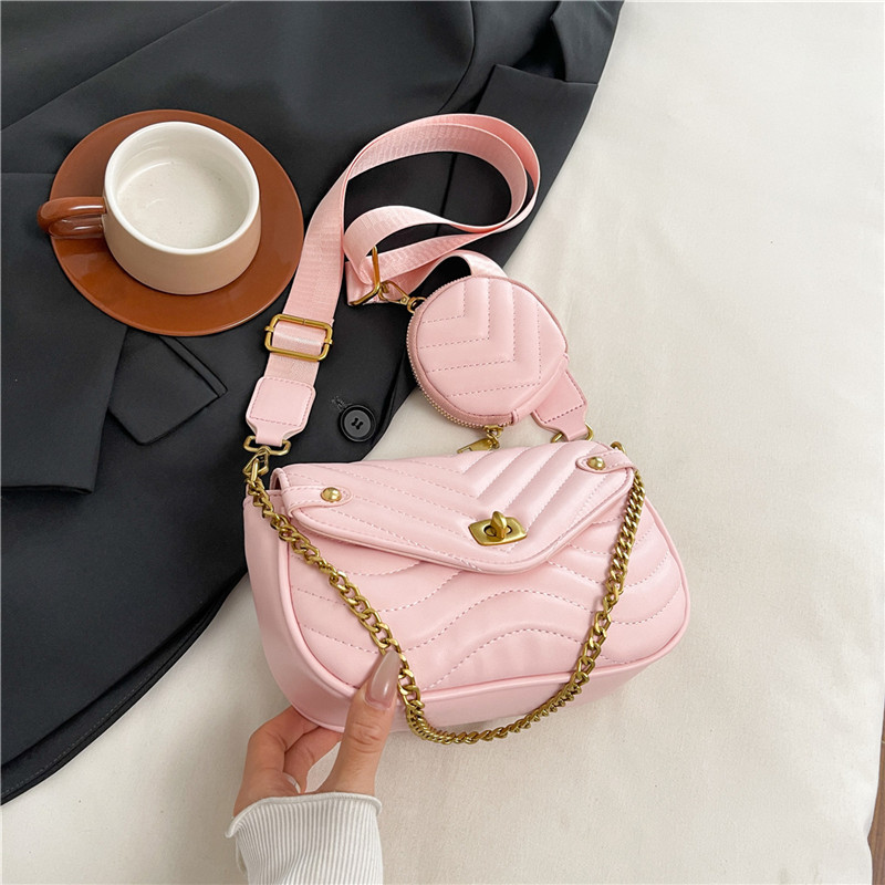 Casual estilo coreano de moda de estilo extranjero cadena hombro bolso de brazo para mujeres 2026 primavera nuevo bolso diario