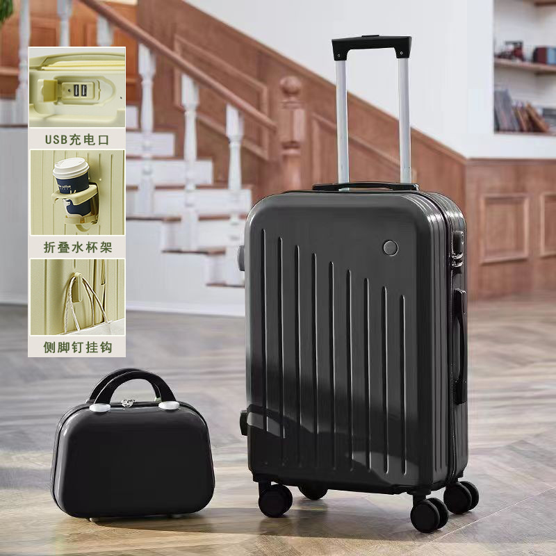 Equipaje 20-inch trolley case hembra estilo coreano equipaje pequeño embarque fresco caja de equipaje multifuncional contraseña caso masculino