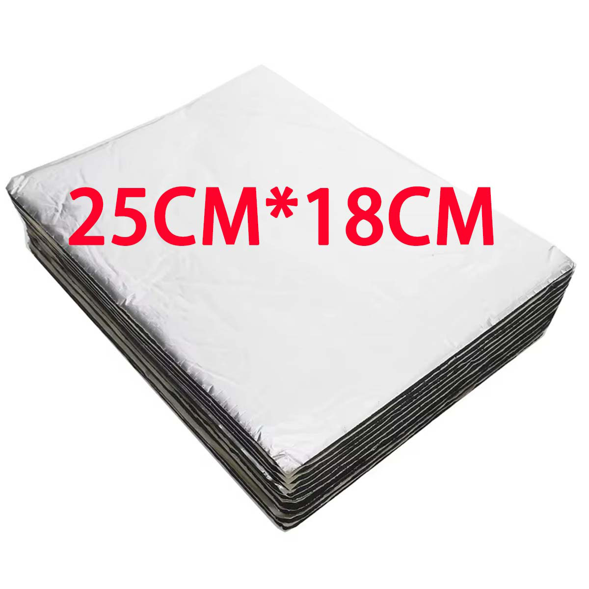 25 * 18cm automóvil algodón aislante acústico algodón aislante de aluminio almohadilla de amortiguación almohadilla aislante algodón silencioso transfronterizo 40 * 25cm