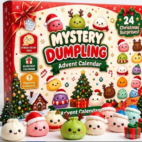 Cross-border Christmas Countdown Blind Box, Christmas Toys, DIY Bun-Shaped Stress Relief Toy, Blind Box, Tear-Off Calendar, Hole-Punching Toy Cross-border Christmas Countdown Blind Box, Christmas Toys, DIY Bun-Shaped Stress Relief Toy, Blind Box, Tear-Off Calendar, Hole-Punching Toy