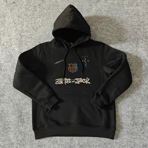 2526 Amars Messi Barcelona Co-Branded Fleece Sweatshirt Travis Scott Co-Branded Fleece Sweatshirt