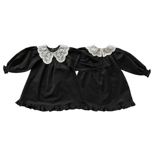 2024 Spring Strawberry Shan Korean Children's Clothing Children's Girls Fashionable Lace Collar Fungus Trimmed Fishtail Skirt