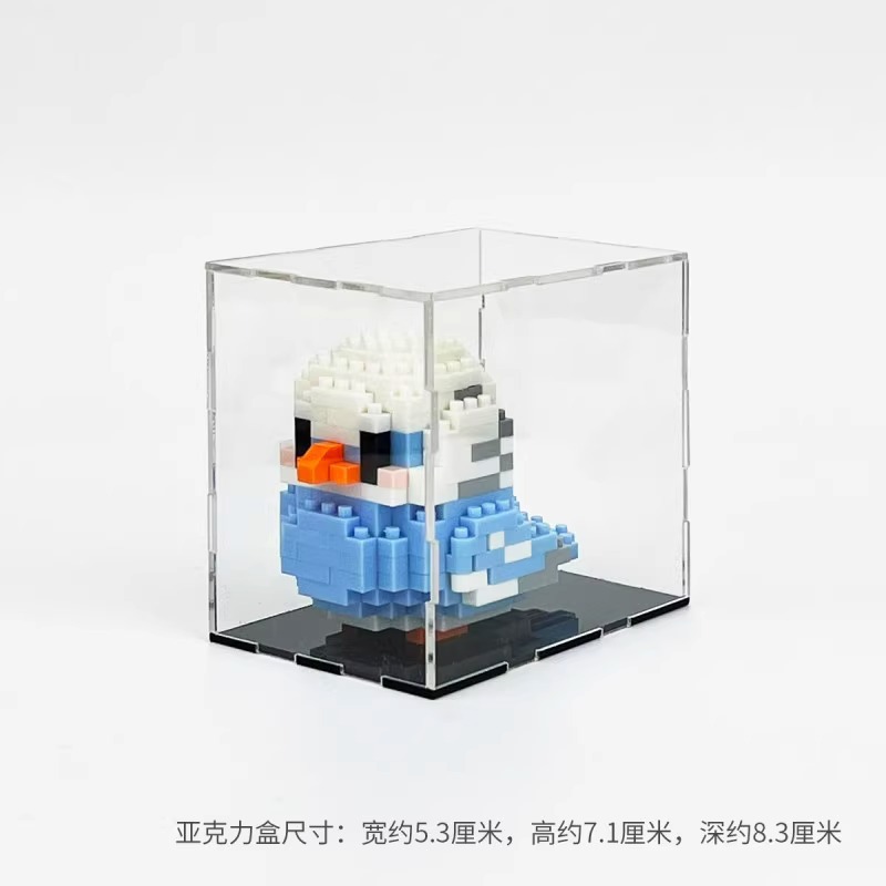 Compatible con Lego loro guacamayo, bloques de construcción, flores, adornos de animales, juguetes para niños hechos a mano, regalos para el día de los niños