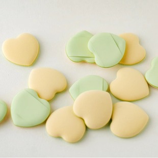 Thumb Mini Powder Puff, Finger Puff Puff, Shopping Supply, Logo Factory Direct Sales, Factory Heart-Shaped Powder Puff to Set Makeup
