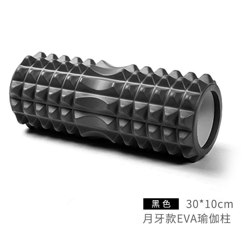Lobo diente palo yoga media luna hueco columna de yoga EVA profundo palo de masaje relajación muscular rodillo de yoga palo