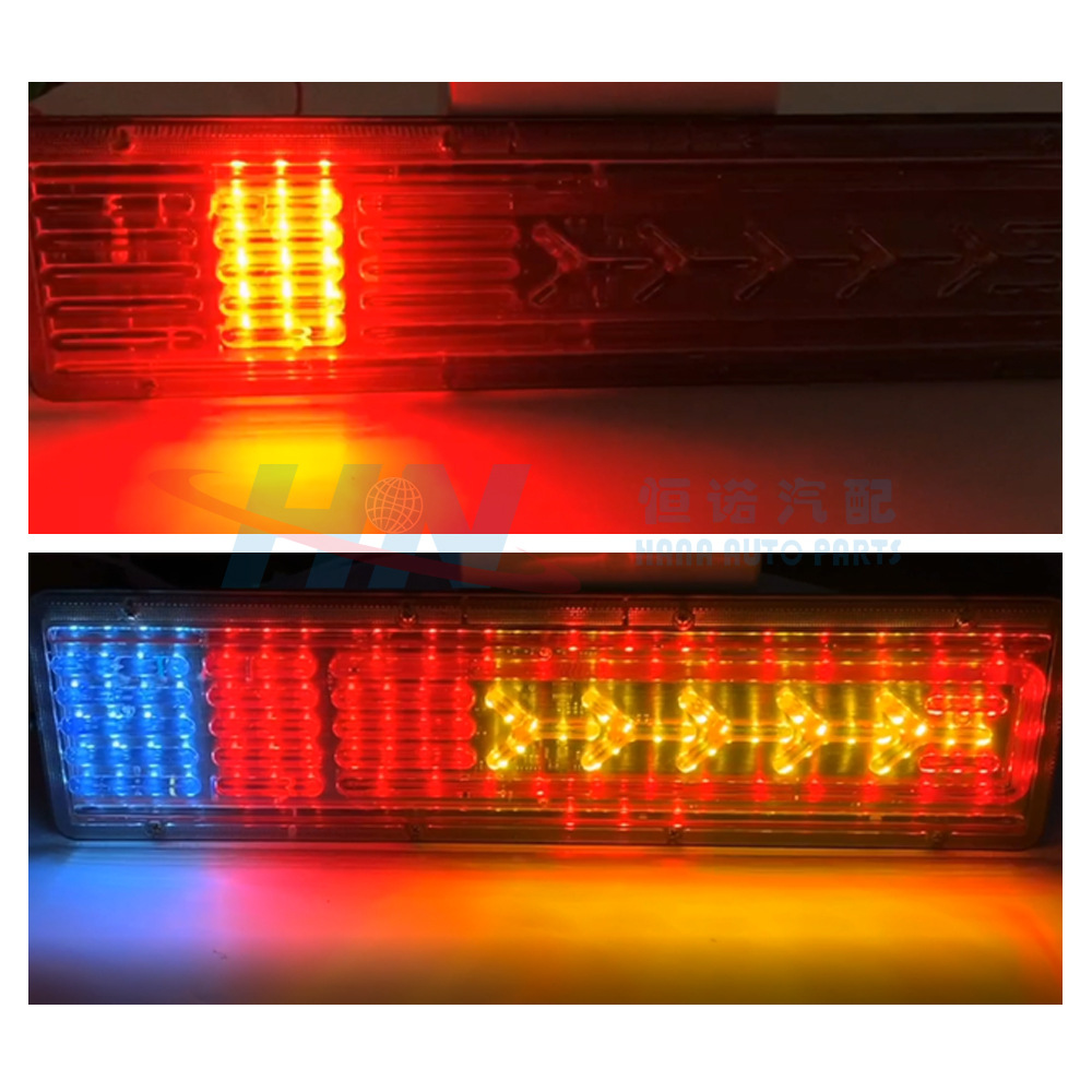 Tres modelos de camiones remolque luz trasera luz lateral 24V colorido