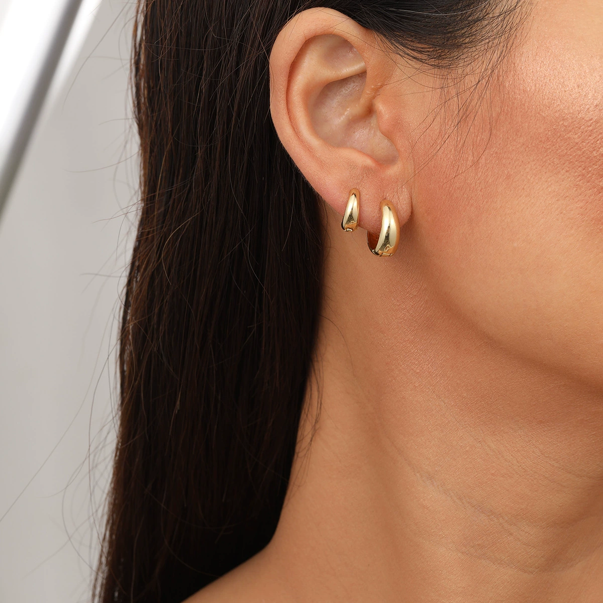 国秀 Retro earrings, set, European style, 3 pair