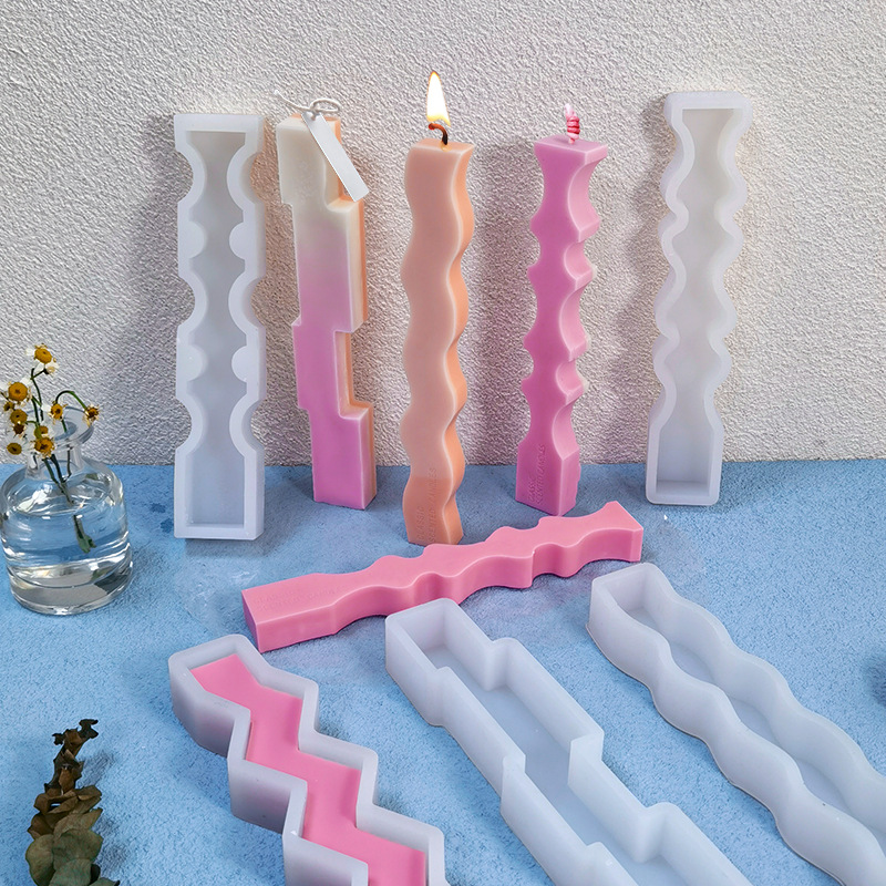 Tres letras de forma extraña barra de banana molde DIY irregular adornos domésticos abrasivos fábrica directa