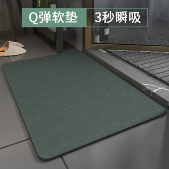 硅藻泥地垫浴室厕所门口防滑脚垫地毯门垫子卫生间速干家用吸水垫