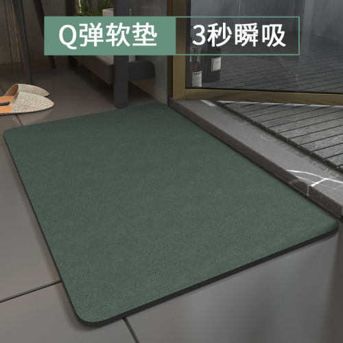 Diatom mud floor mat bathroom toilet door non-slip mat carpet door mat bathroom quick-drying household absorbent mat