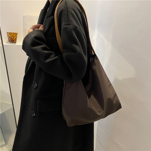 Simple Fashion Bag  New Trendy Canvas Bag Women's Crossbody Bag College Student Class Bag Women's Shoulder Tote Bag