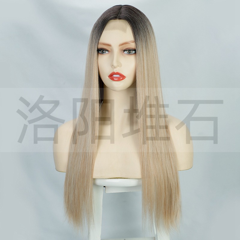 Wigs Ladies Wigs Long Straight Hair Chemical Fiber Headgear Wigs Wholesale display picture 4