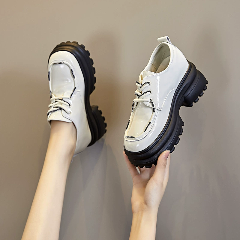 Мокасины на платформе из натуральной кожи в британском стиле, летние новые универсальные кожаные туфли в стиле ретро JK в стиле преппи, однослойная обувь для женщин