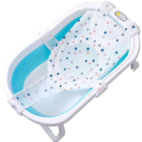 Baby bath net baby bath artifact non-slip universal newborn bath cross bath net bag bath bed on behalf of