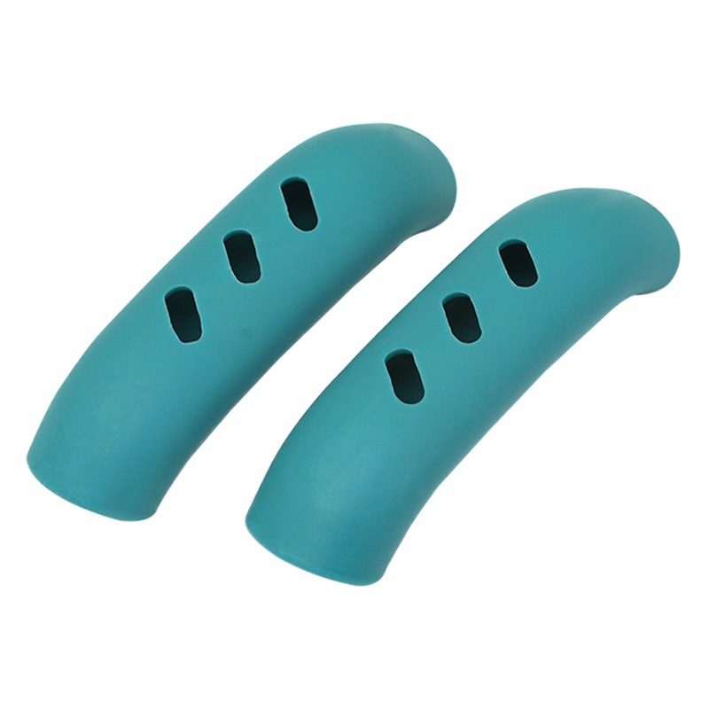 Olla de silicona mango anti-escaldado cubierta olla de hierro wok oreja anti-escaldado mango cubierta resistente a altas temperaturas resistente al desgaste aislamiento térmico olla orejeras