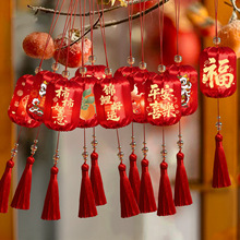2026马年小灯笼春节过年户外场景氛围布置发光红灯笼挂件新年装饰
