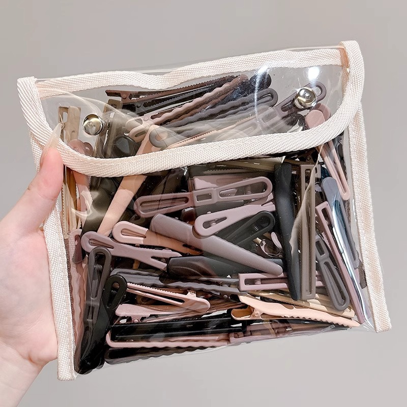 Clips de boca de pato bordes laterales bordes de cabello clips de mujer verano sin marcas clips de cabello maquillaje posicionamiento fijo clips de cabello tocado