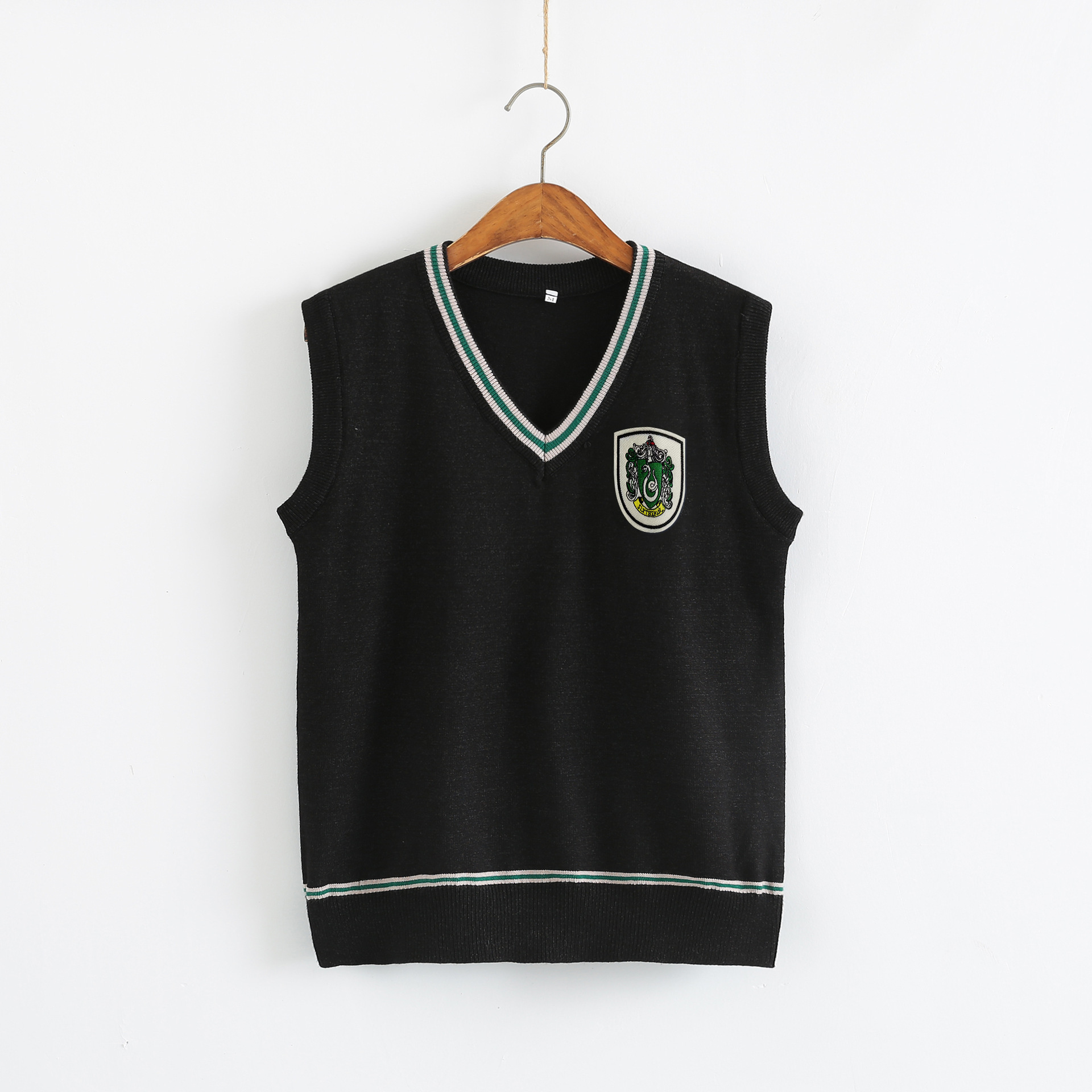 남녀 학생을위한 봄과 가을 JK 유니폼 매일 수업 옷 해리 포터 같은 V 넥 스웨터 매직 칼리지 COS 조끼