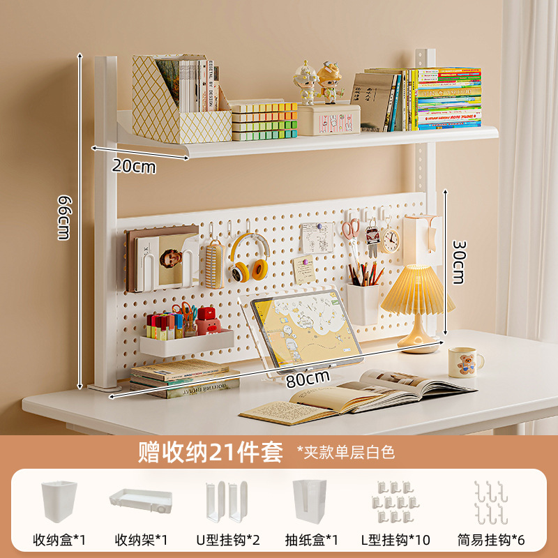 Estante de escritorio estante de escritorio estante de hierro forjado multicapa estante de exhibición para estudiantes