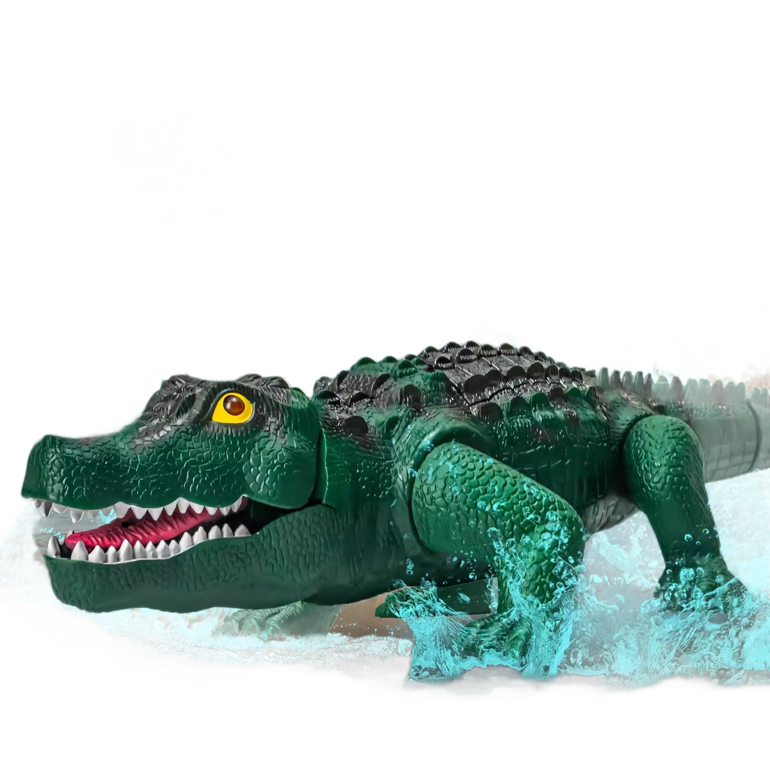 Juguetes de cocodrilo de control remoto transfronterizo Amazon simulación de sonido de sonido de rastreo eléctrico de niños manipulación de juguetes de control remoto parodia