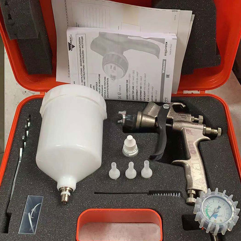 意大利WALCOM威彩喷枪碳纤维喷漆枪面漆上壶高雾化钣喷设备喷漆枪