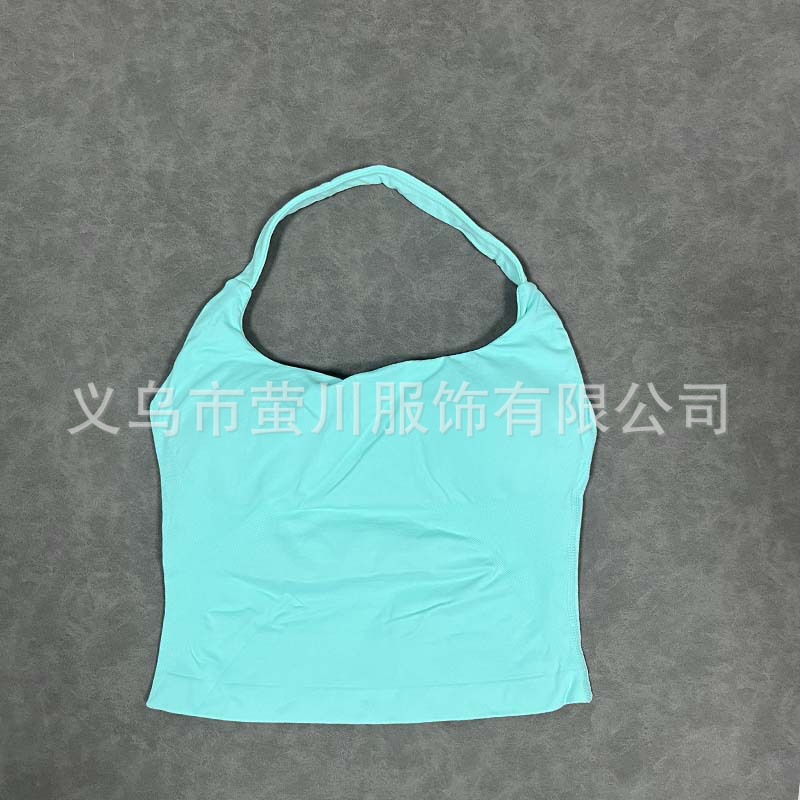 Transfronterizos Europa y América DF mujeres sin pantalones cuello largo chaleco de acondicionamiento físico hermosa espalda cuerpo de forma anti-descalzo mujeres