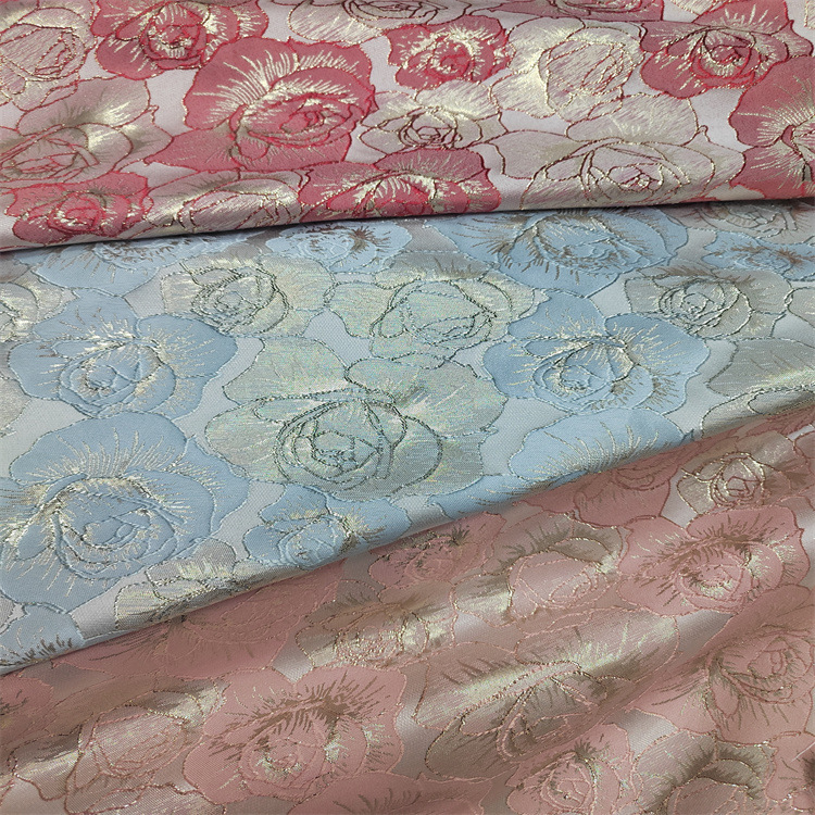 浮雕金丝大提花面料 秋冬女装外套 连衣裙 马甲 蓬蓬裙面料批发