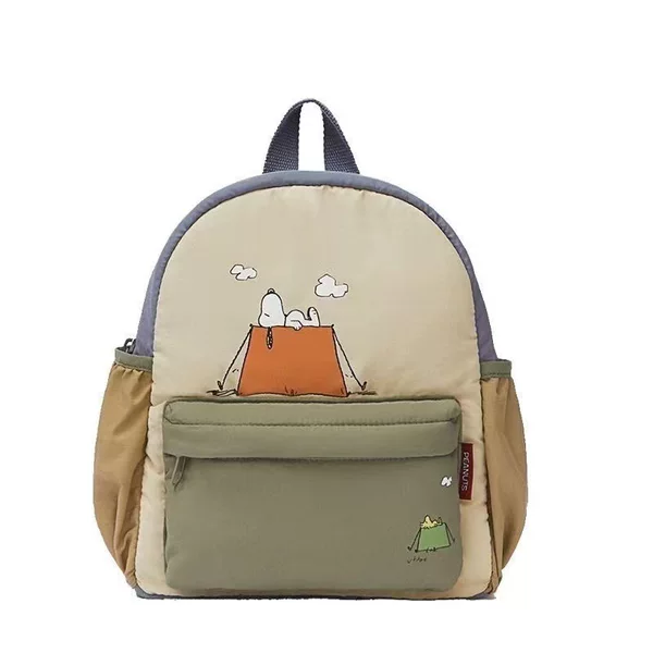 Cross-Border New Cute Cartoon Backpack Lightweight Snoopy Print Children's Backpack Kindergarten Small School Bag