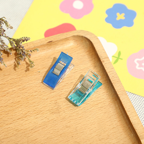 Colorful Japanese edge banding scissors, axe-type scissors, patchwork sewing clips, fixed positioning clips, plastic small clips, cross-border best seller