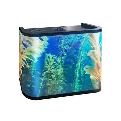 Curved three-sided video display bar DJ booth LED screen creative LED counter screen