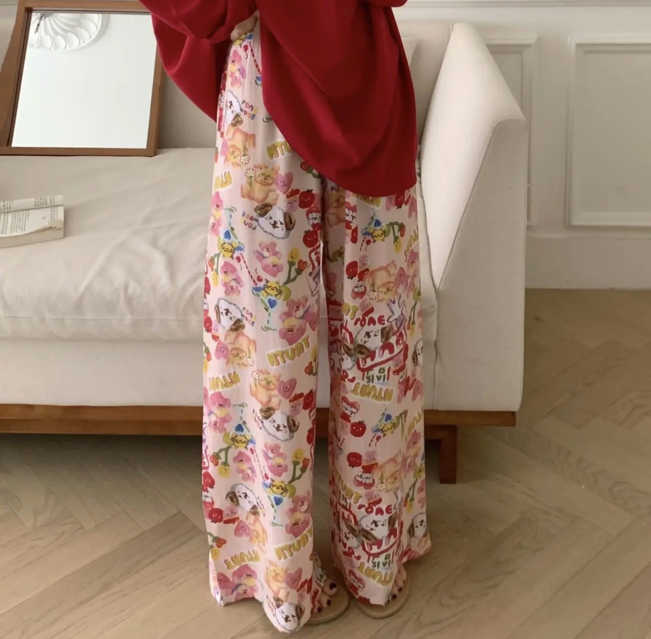 [5 días de preventa] [Pantalones de seda de algodón] Pantalones de pijama de seda de algodón para mujer