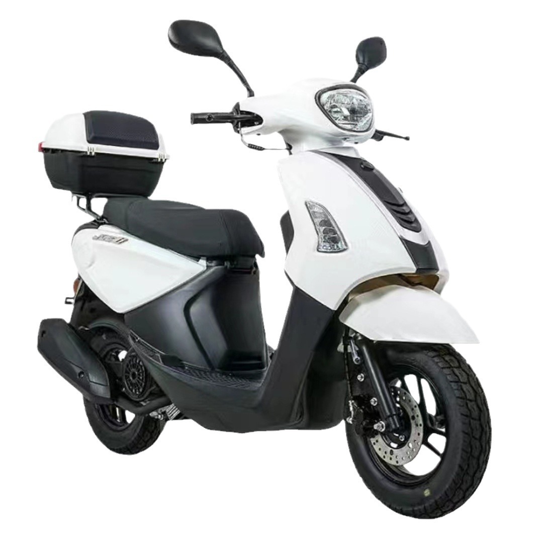 Motocicleta scooter Qiaoge a gasolina, compatible con la normativa Nacional IV, se puede matricular, 125CC, scooter de movilidad de dos ruedas para hombres y mujeres, certificado Nacional IV.