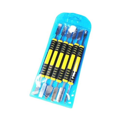 6-piece set of injection molded metal stainless steel crowbar shell opening tool mobile phone disassembly warp crowbar telecommunications repair