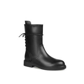 女靴女鞋小众轻奢2025秋冬手工复古外贸跨境