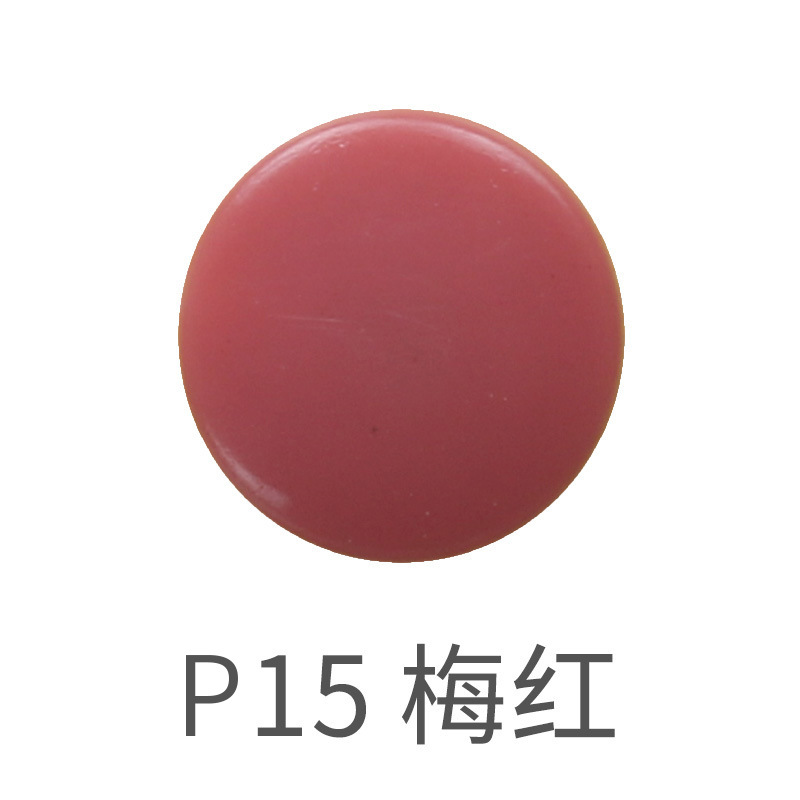60 colores en stock T5 botón a presión de plástico pequeño lote de resina botón a presión ropa de bebé protección del medio ambiente POM botón a presión de plástico