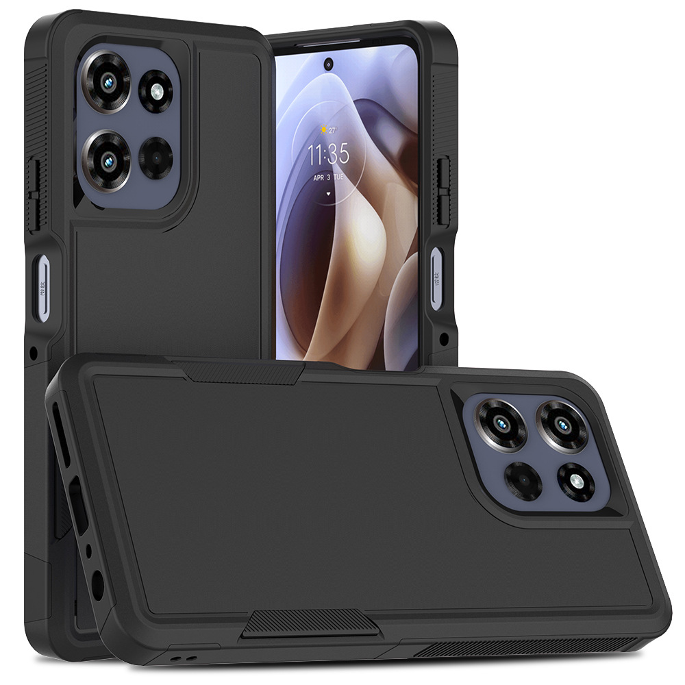 Aplicación transfronteriza Moto EDGE 2025 zarpa 2 en 1 caja anti-caída todo incluido PC más fábrica de cajas de teléfonos móviles TPU