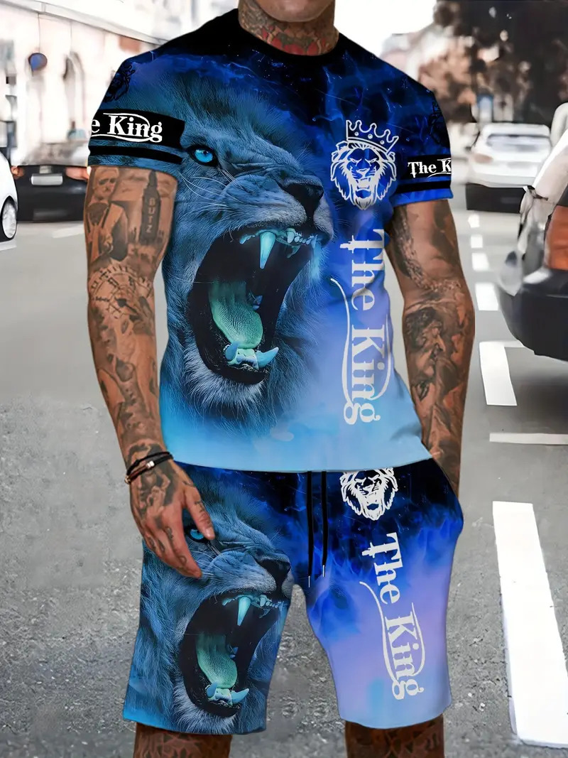 2025 nuevo producto Amazon nuevo conjunto de pantalones cortos de camiseta de manga corta de alta calidad transfronteriza europea y americana ME05 MA04