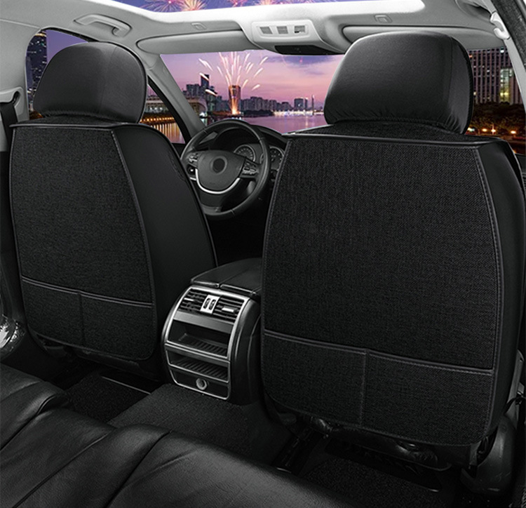Flax Car Seat Cover, Universal, Full Coverage, Single Seat