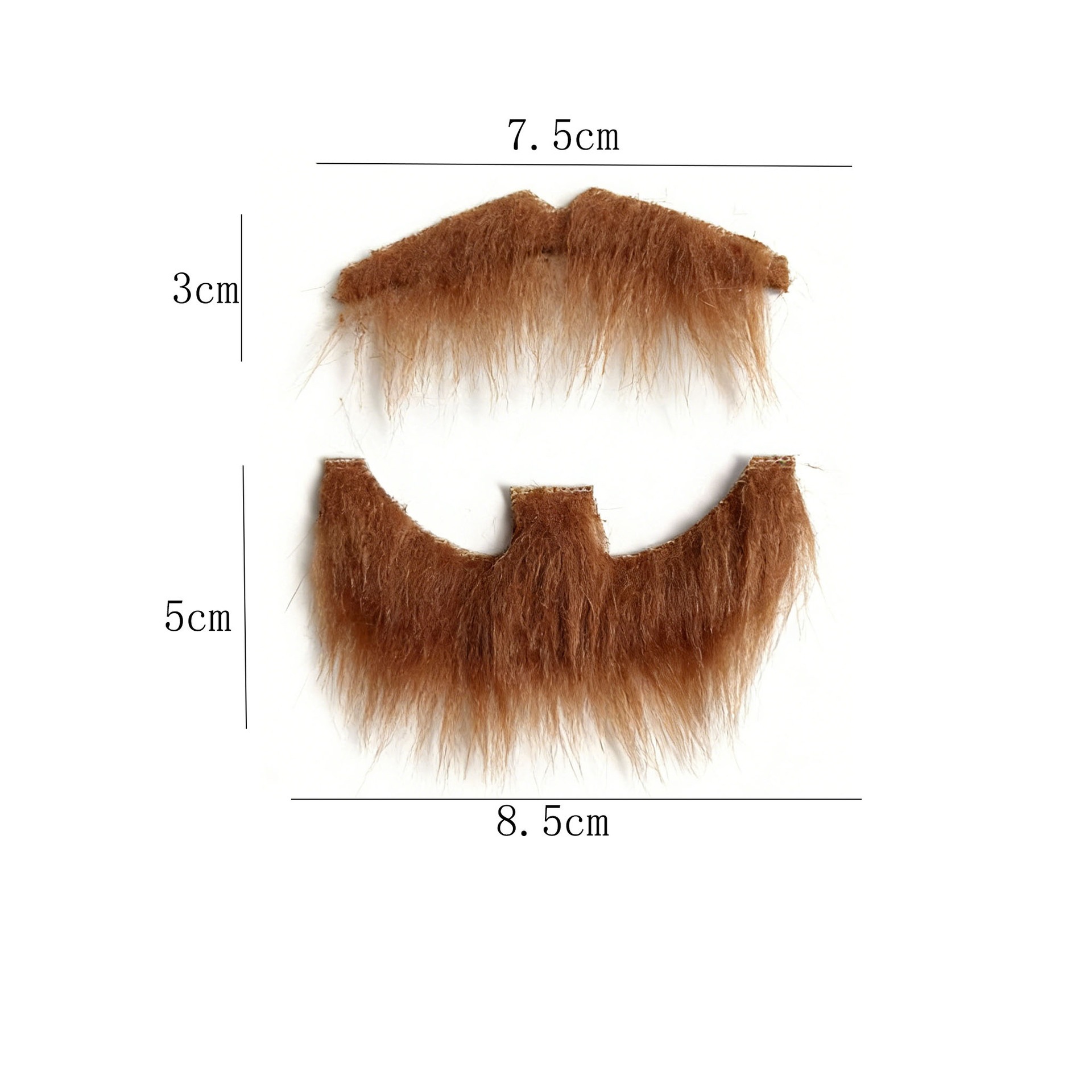 Transfronterizos barba falsa Halloween simulación autoadhesiva barba fiesta cosplay barba multicolor opcional