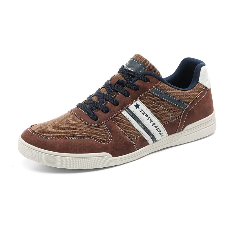 Comercio exterior 48 zapatos casuales de moda de hombre jeans skate zapatos deportivos de altura baja de suela gruesa zapatos de moda británicos